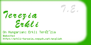 terezia erkli business card